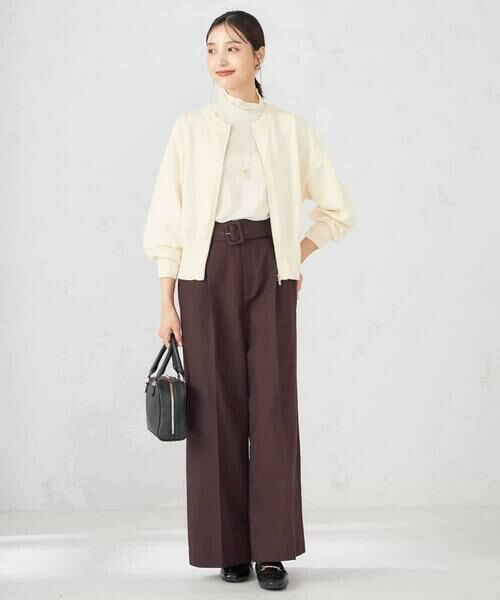 a.v.v / アー・ヴェ・ヴェ カーディガン・ボレロ | 【さらさらタッチ】ミニブークレWジップカーディガン | 詳細28