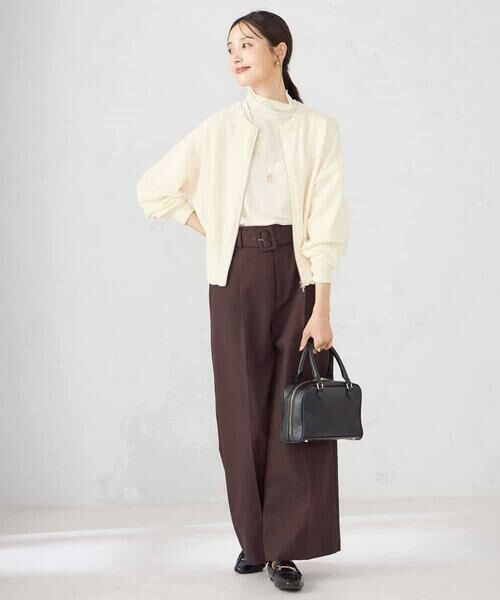 a.v.v / アー・ヴェ・ヴェ カーディガン・ボレロ | 【さらさらタッチ】ミニブークレWジップカーディガン | 詳細30