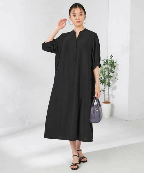a.v.v / アー・ヴェ・ヴェ ロング・マキシ丈ワンピース | 【接触冷感/洗える】カフタンワンピース | 詳細12