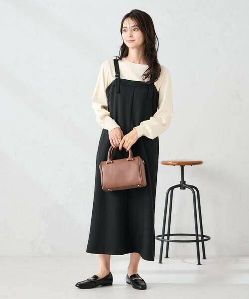 a.v.v / アー・ヴェ・ヴェ ロング・マキシ丈スカート | 【洗える】Iラインサスペンダー付きジャンスカ | 詳細20