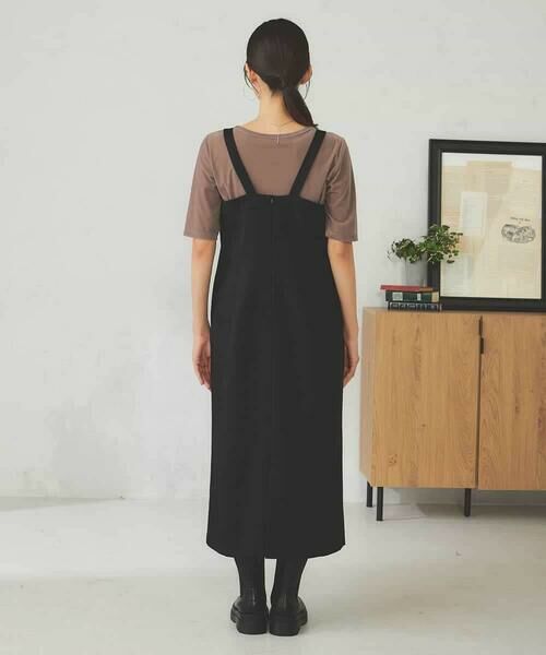 a.v.v / アー・ヴェ・ヴェ ロング・マキシ丈スカート | 【洗える】Iラインサスペンダー付きジャンスカ | 詳細24