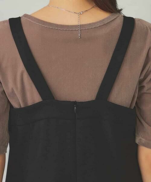 a.v.v / アー・ヴェ・ヴェ ロング・マキシ丈スカート | 【洗える】Iラインサスペンダー付きジャンスカ | 詳細26