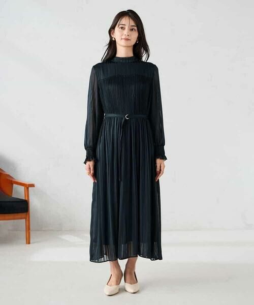 a.v.v / アー・ヴェ・ヴェ ロング・マキシ丈ワンピース | 【洗える】ランダムプリーツサテンワンピース【WEB限定】 | 詳細7