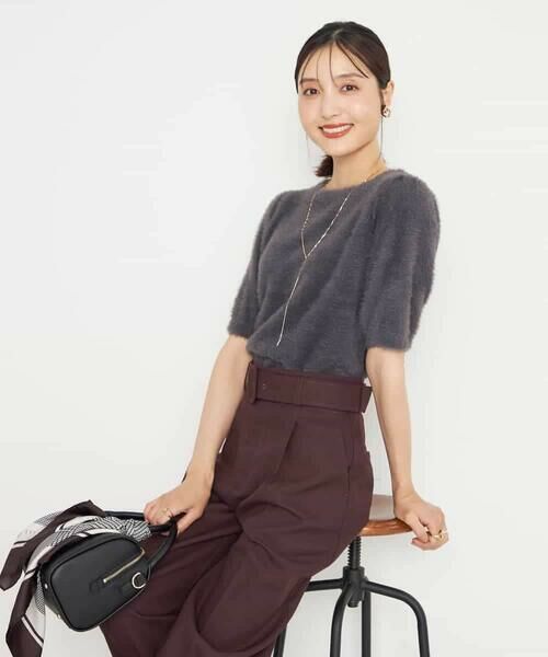 a.v.v / アー・ヴェ・ヴェ ニット・セーター | フェザーヤーンハーフスリーブニット | 詳細10