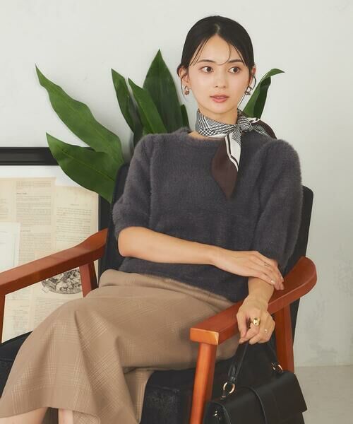 a.v.v / アー・ヴェ・ヴェ ニット・セーター | フェザーヤーンハーフスリーブニット | 詳細16