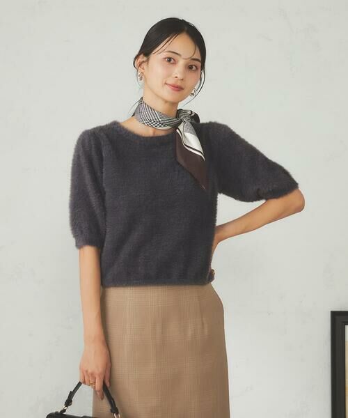 a.v.v / アー・ヴェ・ヴェ ニット・セーター | フェザーヤーンハーフスリーブニット | 詳細17