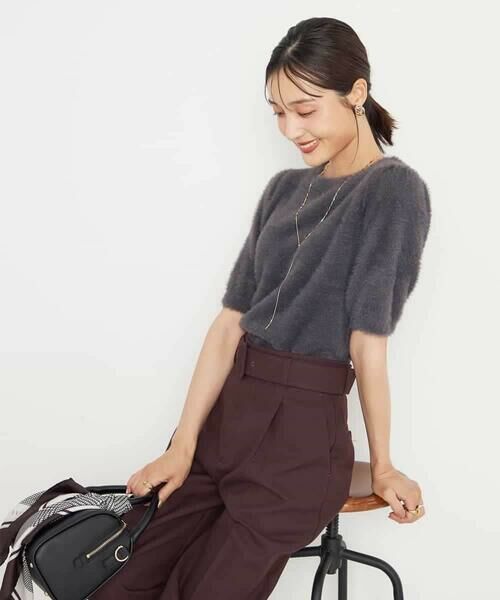 a.v.v / アー・ヴェ・ヴェ ニット・セーター | フェザーヤーンハーフスリーブニット | 詳細9