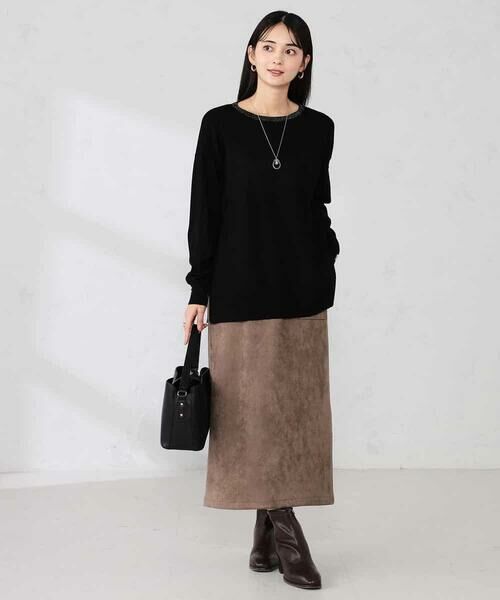 a.v.v / アー・ヴェ・ヴェ ニット・セーター | 袖パール付きチュニックニット | 詳細10