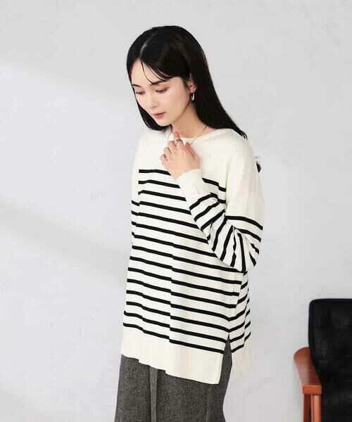 a.v.v / アー・ヴェ・ヴェ ニット・セーター | 袖パール付きチュニックニット | 詳細14