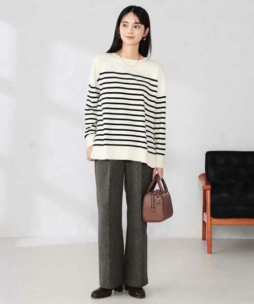 a.v.v / アー・ヴェ・ヴェ ニット・セーター | 袖パール付きチュニックニット | 詳細16