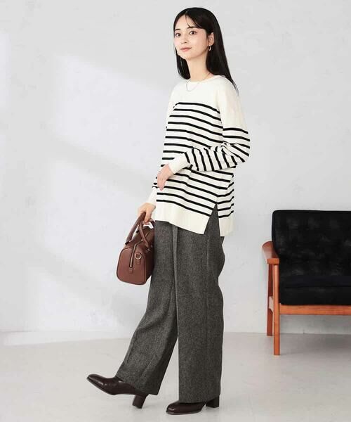 a.v.v / アー・ヴェ・ヴェ ニット・セーター | 袖パール付きチュニックニット | 詳細19