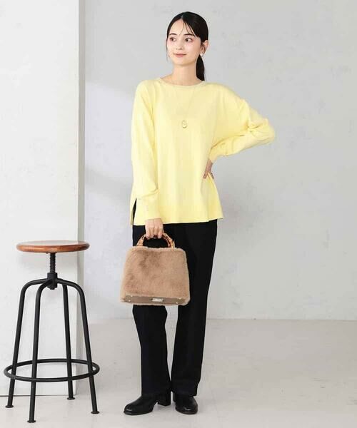 a.v.v / アー・ヴェ・ヴェ ニット・セーター | 袖パール付きチュニックニット | 詳細6