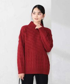 a.v.v / アー・ヴェ・ヴェ ニット・セーター | ケーブル編みバイアスデザインニット