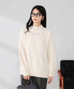 a.v.v / アー・ヴェ・ヴェ ニット・セーター | ケーブル編みバイアスデザインニット