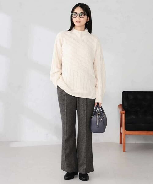 a.v.v / アー・ヴェ・ヴェ ニット・セーター | ケーブル編みバイアスデザインニット | 詳細13