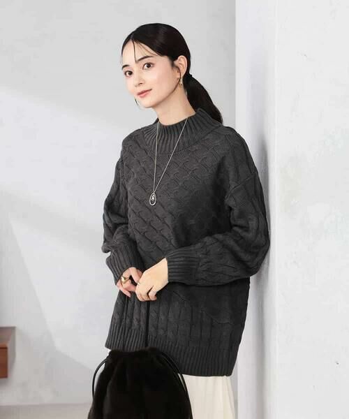 a.v.v / アー・ヴェ・ヴェ ニット・セーター | ケーブル編みバイアスデザインニット | 詳細17