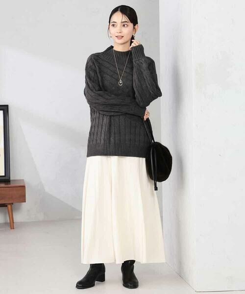 a.v.v / アー・ヴェ・ヴェ ニット・セーター | ケーブル編みバイアスデザインニット | 詳細23