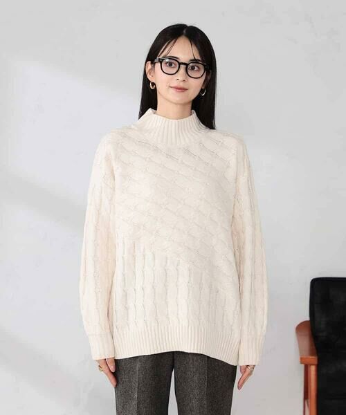 a.v.v / アー・ヴェ・ヴェ ニット・セーター | ケーブル編みバイアスデザインニット | 詳細24