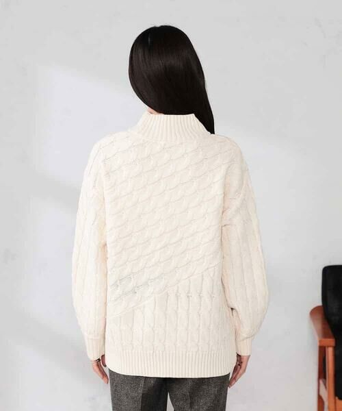 a.v.v / アー・ヴェ・ヴェ ニット・セーター | ケーブル編みバイアスデザインニット | 詳細26