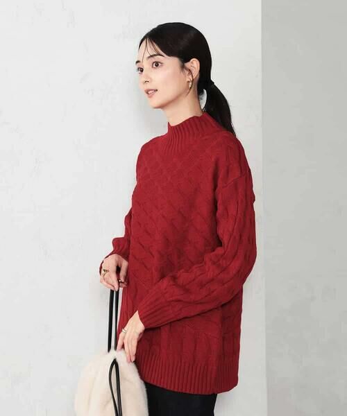 a.v.v / アー・ヴェ・ヴェ ニット・セーター | ケーブル編みバイアスデザインニット | 詳細4
