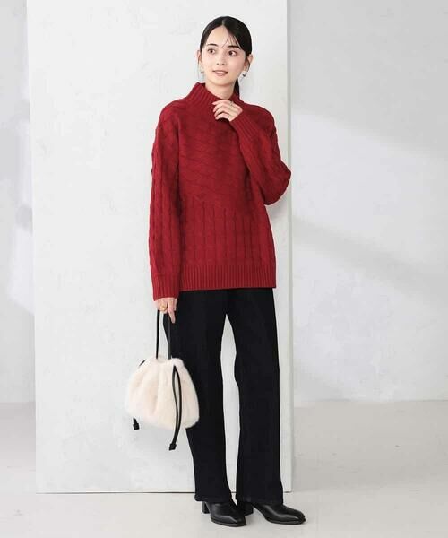 a.v.v / アー・ヴェ・ヴェ ニット・セーター | ケーブル編みバイアスデザインニット | 詳細6