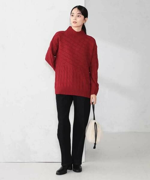 a.v.v / アー・ヴェ・ヴェ ニット・セーター | ケーブル編みバイアスデザインニット | 詳細7