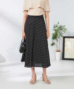a.v.v / アー・ヴェ・ヴェ ロング・マキシ丈スカート | ドットフレアスカート