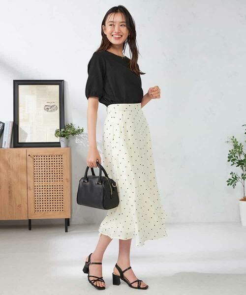 a.v.v / アー・ヴェ・ヴェ ロング・マキシ丈スカート | ドットフレアスカート | 詳細11