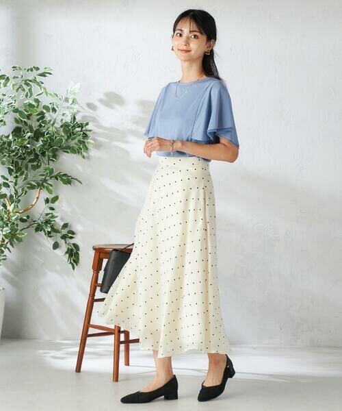 a.v.v / アー・ヴェ・ヴェ ロング・マキシ丈スカート | ドットフレアスカート | 詳細2