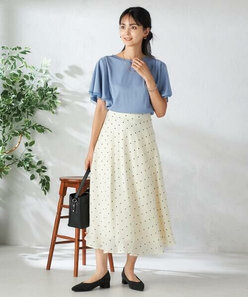 a.v.v / アー・ヴェ・ヴェ ロング・マキシ丈スカート | ドットフレアスカート | 詳細3