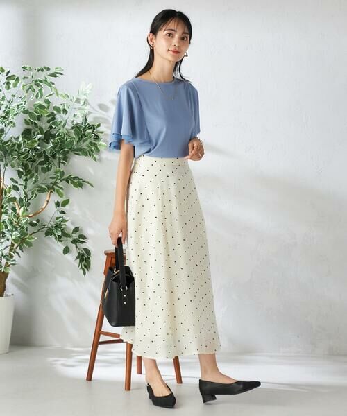 a.v.v / アー・ヴェ・ヴェ ロング・マキシ丈スカート | ドットフレアスカート | 詳細4