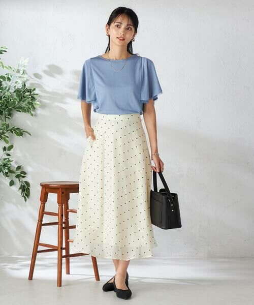a.v.v / アー・ヴェ・ヴェ ロング・マキシ丈スカート | ドットフレアスカート | 詳細5