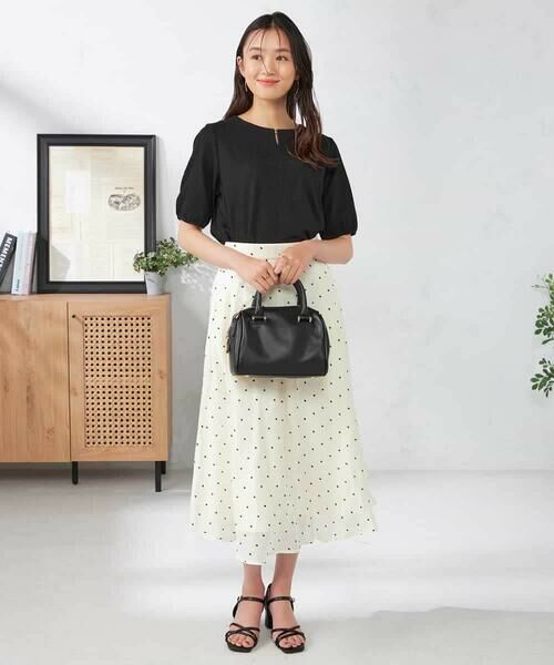 a.v.v / アー・ヴェ・ヴェ ロング・マキシ丈スカート | ドットフレアスカート | 詳細8