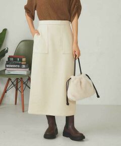 a.v.v / アー・ヴェ・ヴェ ロング・マキシ丈スカート | 【ストレッチ/洗える】フェイクスエードナロースカート