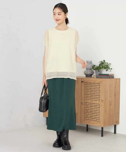 a.v.v / アー・ヴェ・ヴェ ロング・マキシ丈スカート | 【ストレッチ/洗える】フェイクスエードナロースカート | 詳細3