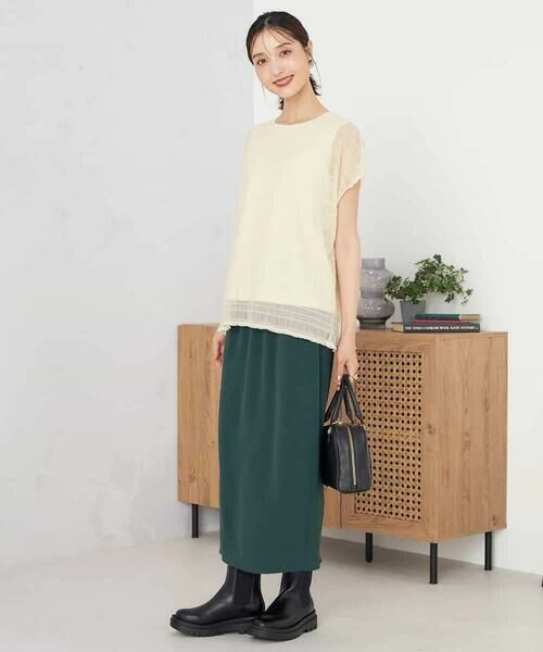 a.v.v / アー・ヴェ・ヴェ ロング・マキシ丈スカート | 【ストレッチ/洗える】フェイクスエードナロースカート | 詳細6