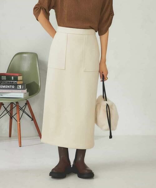 a.v.v / アー・ヴェ・ヴェ ロング・マキシ丈スカート | 【ストレッチ/洗える】フェイクスエードナロースカート | 詳細7