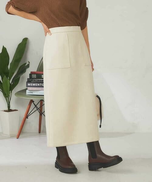 a.v.v / アー・ヴェ・ヴェ ロング・マキシ丈スカート | 【ストレッチ/洗える】フェイクスエードナロースカート | 詳細9