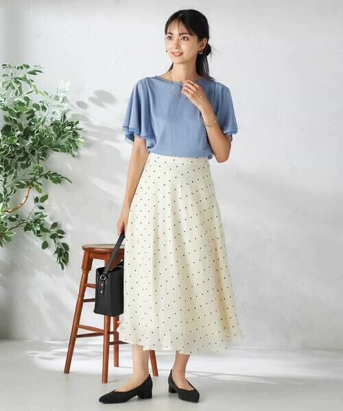 a.v.v / アー・ヴェ・ヴェ カットソー | 【接触冷感/UVカット/吸水速乾】チュールラッフルスリーブカットソー | 詳細11