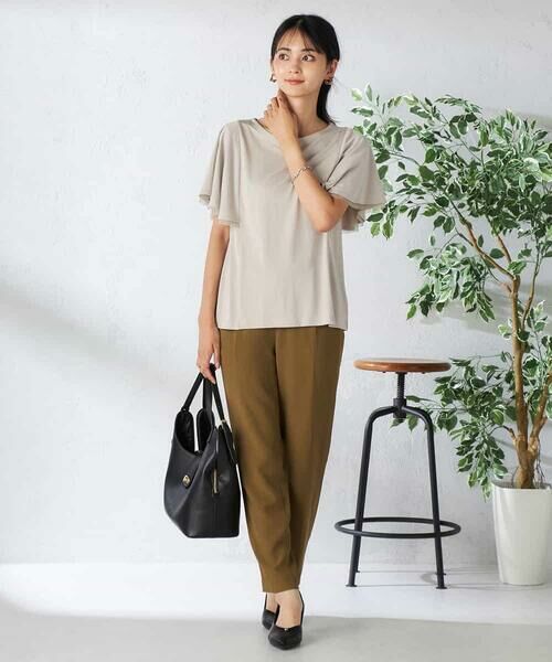 a.v.v / アー・ヴェ・ヴェ カットソー | 【接触冷感/UVカット/吸水速乾】チュールラッフルスリーブカットソー | 詳細16