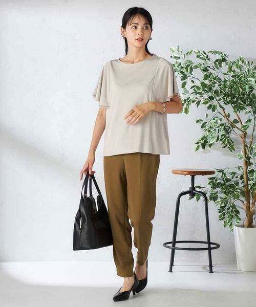 a.v.v / アー・ヴェ・ヴェ カットソー | 【接触冷感/UVカット/吸水速乾】チュールラッフルスリーブカットソー | 詳細17