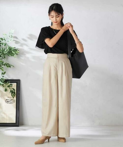 a.v.v / アー・ヴェ・ヴェ カットソー | 【接触冷感/UVカット/吸水速乾】チュールラッフルスリーブカットソー | 詳細25