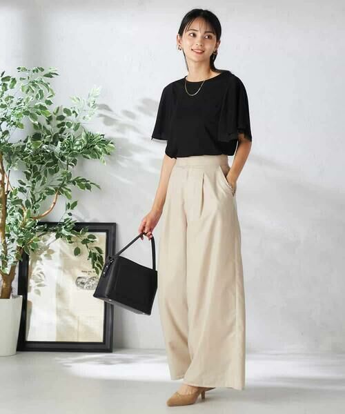 a.v.v / アー・ヴェ・ヴェ カットソー | 【接触冷感/UVカット/吸水速乾】チュールラッフルスリーブカットソー | 詳細27