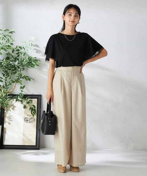 a.v.v / アー・ヴェ・ヴェ カットソー | 【接触冷感/UVカット/吸水速乾】チュールラッフルスリーブカットソー | 詳細28