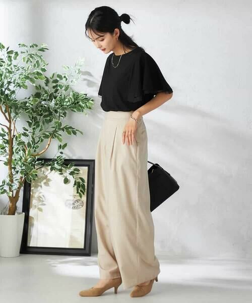 a.v.v / アー・ヴェ・ヴェ カットソー | 【接触冷感/UVカット/吸水速乾】チュールラッフルスリーブカットソー | 詳細29