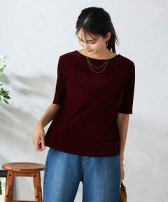 a.v.v / アー・ヴェ・ヴェ カットソー | 【前後2WAY】シアーベロアプルオーバー