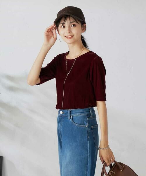 a.v.v / アー・ヴェ・ヴェ カットソー | 【前後2WAY】シアーベロアプルオーバー | 詳細11