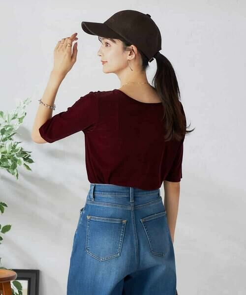 a.v.v / アー・ヴェ・ヴェ カットソー | 【前後2WAY】シアーベロアプルオーバー | 詳細13