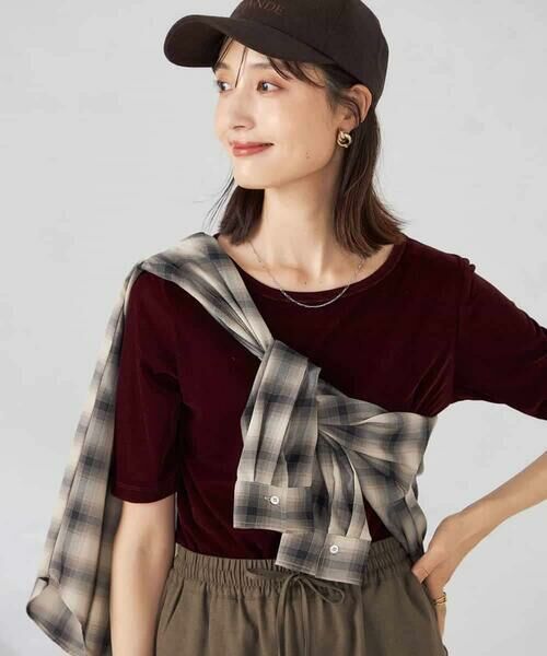 a.v.v / アー・ヴェ・ヴェ カットソー | 【前後2WAY】シアーベロアプルオーバー | 詳細20