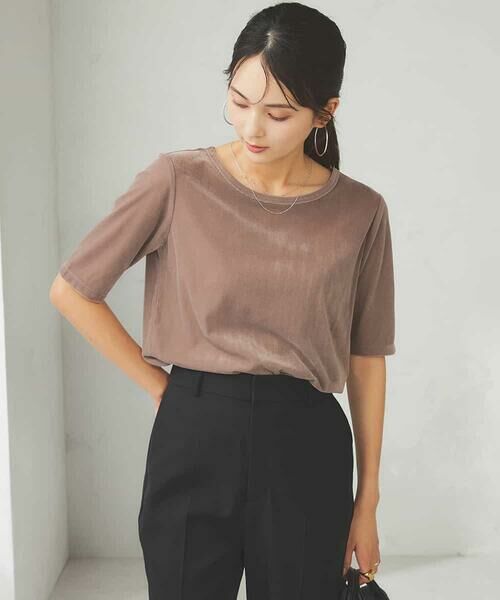 a.v.v / アー・ヴェ・ヴェ カットソー | 【前後2WAY】シアーベロアプルオーバー | 詳細24